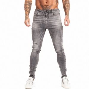 Gingtto Брендовые джинсы Мужские Homme Slim Fit Супер узкие джинсы для мужчин Хип-хоп до щиколотки Плотно прилегает к телу Большой размер Стрейч zm129 R99d #