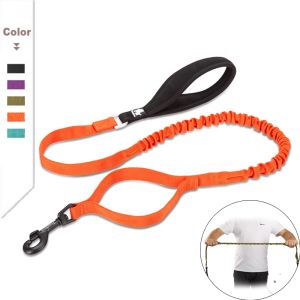 Leashes Winhyepet Explosionproof Dog Leash Padded Handle Durable Slip Pet High Elasticity Extendable Leash for Medium Big Dogs Hunting