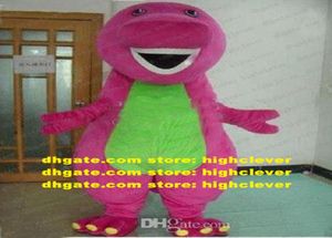 Barney Dinosaur Mascot Costume Adult Cartoon Postacie Stroj