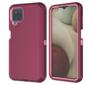 Per Galaxy A12 5G Cover Clip da cintura Kick Stand Antiurto Resistente Armatura Hybrid Combo Case4571564