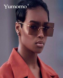 Trendiga överdimensionerade fyrkantiga solglasögon Kvinnor Personlighet Fashion Sexig röd brun tonad färglins UV400 Retro Ladies Sun Glasses1269754