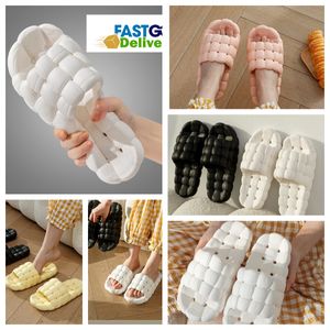 Slippers Home Shoes GAI Slide Bedrooms Shower Room Warm Plush Livings Room Soft comforts Wears Cottons Slipper Ventilate Woman Mens black pink white