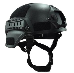 ミリタリーミック2000戦術ヘルメットギアペイントボールヘッドプロテクター、ナイトビジョンスポーツカメラマウントアウトドアハット8558384