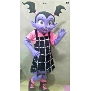 Mascot Costumes Halloween Christmas Vampire Girl Mascotte Cartoon Plush Fancy Dress Mascot Costume