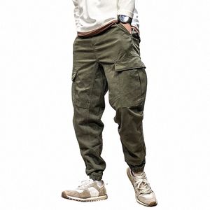 streetwear Joggers Cargo Pants For Men Tactical Pants Japanese Harajuku Casual Trousers Korean Fi Solid Color Jogging Male B8RT#