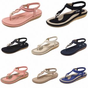 2024 summer women shoes Sandals low heels Mesh surface Leisure Mom Black white large size 35-42 J51-1 GAI f7kL#