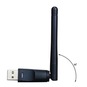 NEW 2024 150Mbps MT7601 Mini USB WiFi Adapter 2.4GHz Wireless Network Card 802.11 b /g/n WiFi Receiver LAN Dongle For Set Top Box RTL8188for 802.11 b/g/n Receiver