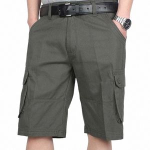 summer New Cargo Pants Men Thin Loose Straight Pants Men Pure Cott Multi Pock Cargo Pants For Men Largo Size Casual Pant Male 17tU#