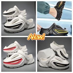 GAI Shark billed soft soled beach shoes men's height increasing summer shoes breathable outdoor sandals Men Rubber Factory Cheap Beach Outdoor Hole rise Breathable