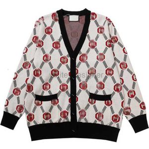 Maglioni da uomo firmati patchwork maglione cardigan con scollo a V versatile a maniche lunghe da uomo e da donna di grandi dimensioni