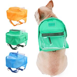 Taşıyıcılar Çok Fonksiyonlu Evcil Köpek Kendi Sırt Çantası Küçük Köpekler Fransız Bulldog Corgi Büyük Uzay Köpek Snack Bag Pet Açık Seyahat Malzemeleri