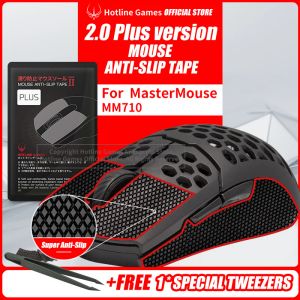 Möss 1 Pack Hotline Games 2.0 Plus Mouse Grip Tape för Cooler Master MM710 MM711 Gaming Mouse Antislip Tape, Pre Cut, Easy To Apply