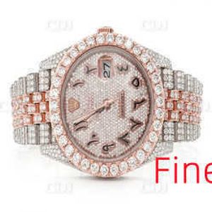 2023Luxury Top Brand y Iced Out Out for Wedding VVS Moissanite Diamond Watch Men Iced Out Hip Hop