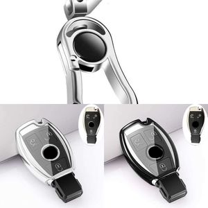 Uppdatera TPU -bil fjärrkontroll Key Case Cover Shell för Mercedes Benz A C E S G CLASS GLA CLA GLK GLC CLS W204 W176 W251 W205 W463 AMG Keychains