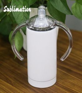 DIY SUBLIMACTION 12OZ PROTE Tubllerzy z uchwytami kubka ze stali nierdzewnej podwójnie ścianowane dziecięce slim slim tumbler izolowany próżnia WAT9329624