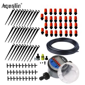 Kit Sistema di irrigazione automatica a microgoccia da 25 m Kit di irrigazione a spruzzo per irrigazione da giardino con gocciolatore regolabile #21026I