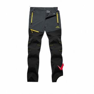 tacvasen 4 Seas Breathable Mens Tactical Pants Fishing Hiking Cam Waterproof No Fleece Pants Zipper Pocket Casual Trousers H4zr#