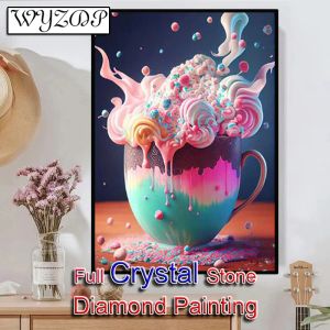 Stitch 5d Diy Crystal Diamond Painting Cream мороженое полное квадратное мозаичное вышивание наборы для вышивки с бриллиантами ab ab home decor 230832