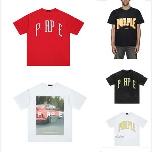 Lila Hemd Designer-Hemden für Männer T-Shirt Männer Grafik-T-Shirt Kleidung Baumwollhemden Graffiti Böse Spaß Farbdruck Skizze Ölgemälde Muster Straße Graffiti 1440