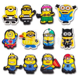 yellow hero charms Anime charms wholesale childhood memories funny gift cartoon charms shoe accessories pvc decoration buckle soft rubber clog charms