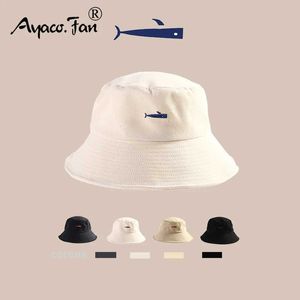 Kvinnors hink hatt ren bomullsval broderi sommarsol hatt utomhus herr strandhatt unisex fiskare hatt hip-hop kvinnors hatc24326