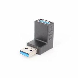 2024 Upper Elbow USB 3.0 Male To Female Right Angle Data Extension Computer Adapter L Type 90 Male To Female USB Adapter