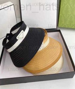 Visors Designer Summer Luxury Cap Woman Justerbar Weave Sun Hats High Quality Classic Geometry Letter Outdoor Praining Fashion Sandbeach S4553383 NL5C