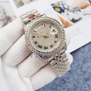 Men Diamond Uhren Sier Movement Watch for Men Designer Watch für automatische Uhr 40 mm Full Edelstahlgurt Uhren