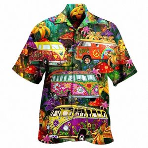 summer Hot Sale Hawaiian Shirt for Men 3d Carto Flamingo Men's Shirt Beach Oversized Funny Men's Clothing Fi Short Sleeve t7Xc#