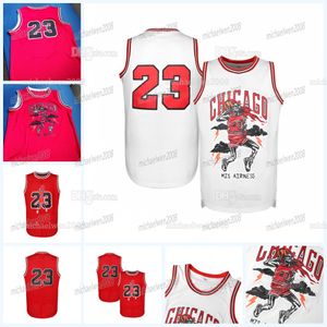 #23 Chicago Basketball Forması Stokta 23 Kırmızı Beyaz Nakış