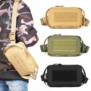 Pacote bolsa tática de sling saco do exército militar EDC Molle cintura bolsa ao ar livre camping caçando viagens telefone ombro pacote de peito