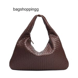 2024 Jodie Soft Woven Western Hobo Leather Pure Bags Bag Designer Venetas Hop Super Large Botteega Handmade Cowhide Teen Casual Underarm Handbag N5V9