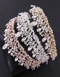 Luxury Bridal Crown Rhinestone Crystals Headpieces Royal Wedding Queen Big Crowns Princess Crystal Barock Birthday Party Tiaras F9781797