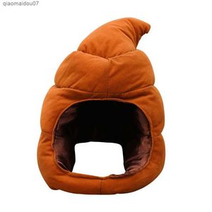 Beanie/Skull Caps Poop Head Cover Cute and Strange Poop Winter Warm Beach Sculpture Photos Interesting Cartoon Ball Poop Hat Interesting HatL2403