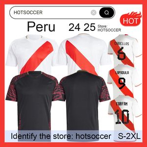 Peru 2024 Copa America Soccer Jerseys Home White Away Peruana 24 25 Football Shirt 2025 Pineau Pineau Cuevas Solano Pizarro Abram Aquino Guerrero Cubillas