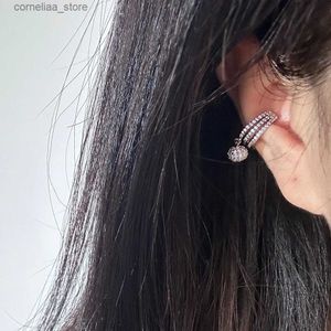 Ear Cuff Ear Cuff 1 piece of Exquisite Conch Earbuds Y2k Fashion Jewelry KDE132 for women with zirconia ball inlaid without perforations Y240326