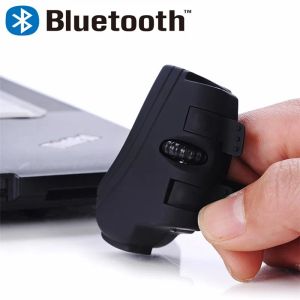 Möss fingerring trådlös mus 2,4 GHz bleutooh mus uppladdningsbar USB -flexibla lasermöss trådlöst optisk fickmus