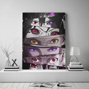 Número 60x80cm Sasuke Eyes Sharingan Rinnegan Pintura por Number