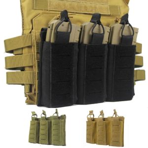 Väskor utomhus taktiska airsoft magazine påse armé militär molle pistol mag hölster väska jaktutrustning m4 m14 m16 ak mag påse