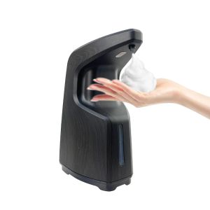 ディスペンサーPupwong Foaming Soap Dispenser自動タッチレス15.2 z/450mlバッテリー操作バスルームシャワー用フォームハンドソープディスペンサー