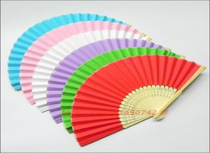 Blank White Paper Folding Hand Fans Schüler Kinder DIY Fine Art Malerei Praxis -Programme Fan 8quot 10pcslot 4019181