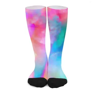 Damen-Socken, bunte Regenbogenstrümpfe, abstraktes Druckmuster, Gothic-Frühling, rutschfest, für Mädchen, Klettern, weich, atmungsaktiv