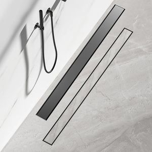 Dreno de chão invisível para banheiro, filtro quadrado de 20-120cm para drenagem de resíduos, 8cm de largura, anti-odor, filtro de drenagem de chuveiro 240311