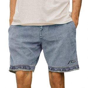 Taschen Gym Shorts Vintage Print Herren Sommershorts mit elastischem Bund Kordelzug Knielänge Freizeithose mit für Übung 286S#