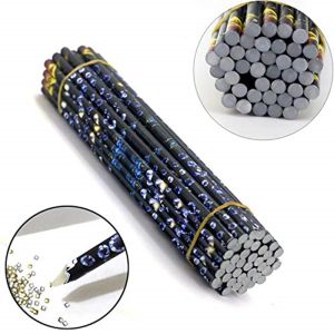 Ponto 10pcs pintura de diamante a lápis acrílico pavor resina de cera de caneta shinestones gems bead unhas de colheita ferramentas de colheita