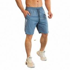 Löpande shorts män tränar Marath snabb torr sommar tunt fitn gym sport shorts med blixtlås med löpning shorts jogger b2h8#