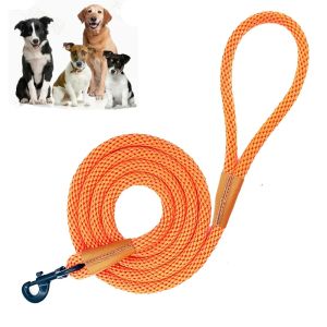 Leashes Dog Leash Running Walk Training For Medium Large Pet Leashes Light och mjuk hållbar hund Leash Nylon Rope Dog Leashes