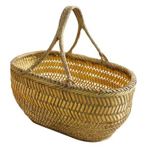 Cestas mão cesta de compras titular de frutas tecer colheita de bambu jardineiros armazenamento tecelagem legumes cogumelo setas