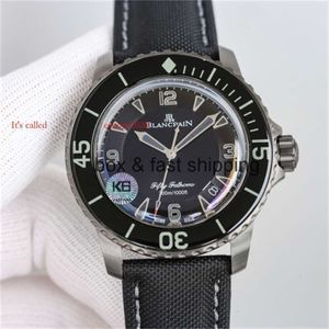 Watchdesigner Watch Watch 5015 45mm Fifty Diving Watch Automatic Mechanical Men Movement Movement Super Super Waterproof Glow Ceramic L736