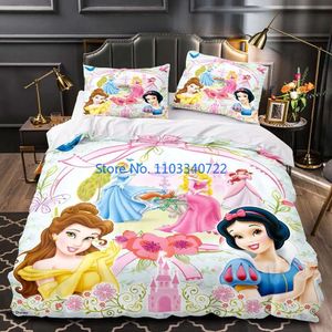 Conjuntos de cama Beauty Beast impressos em 3D, capas de edredom, roupas de cama para meninos e meninas, decorações de quarto